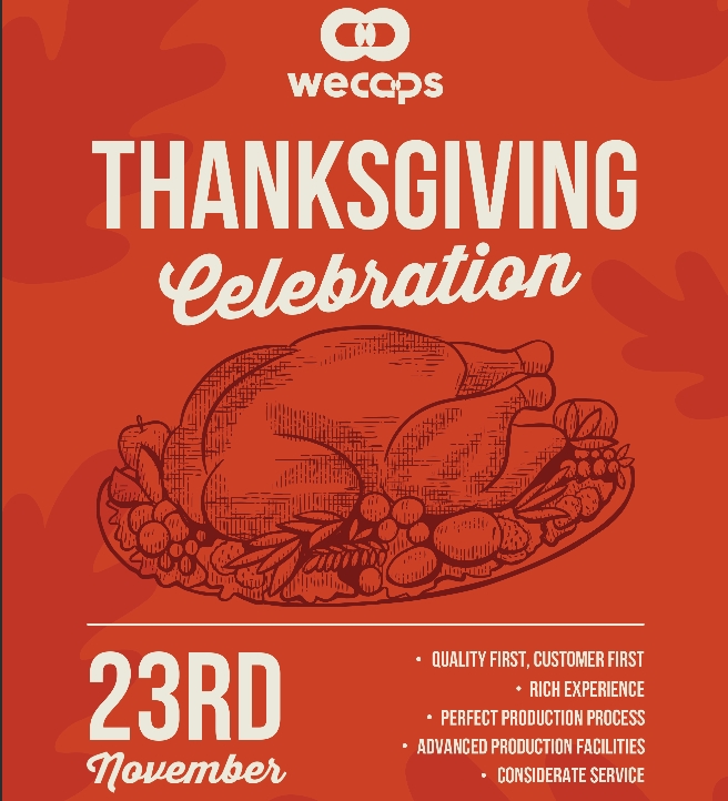 Wecaps vous souhaite un Thanksgiving débordant de gratitude